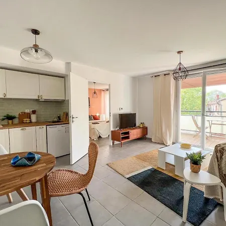 Confortable T2 Pour 4 Voyageurs, Parking Prive Et Terrasse 公寓 *
