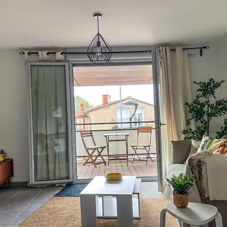 Lägenhet Confortable T2 Pour 4 Voyageurs, Parking Prive Et Terrasse Toulouse