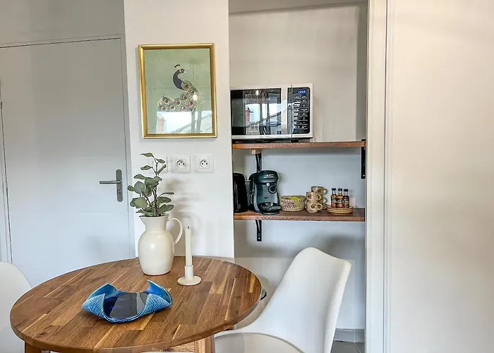 Appartement Confortable T2 Pour 4 Voyageurs, Parking Privé Et Terrasse