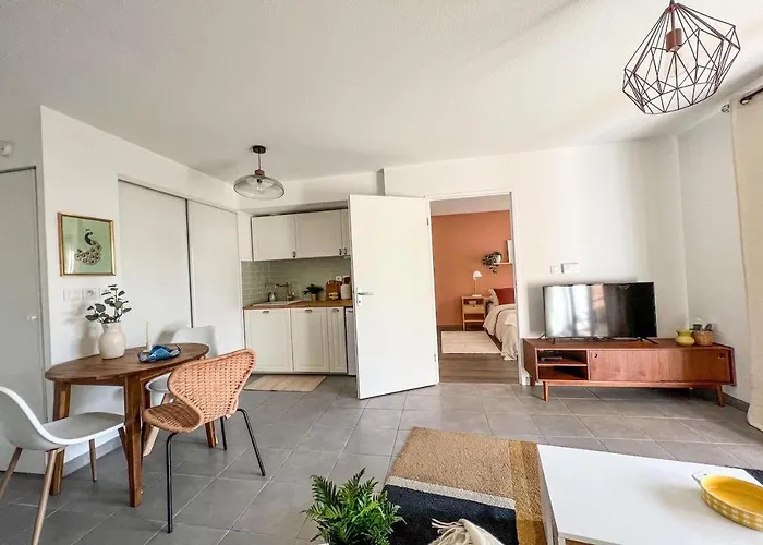 Confortable T2 Pour 4 Voyageurs, Parking Prive Et Terrasse *